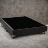Base Box Casal Simples Corino Preto - ALTO NÍVEL CAMAS E COLCHÕES