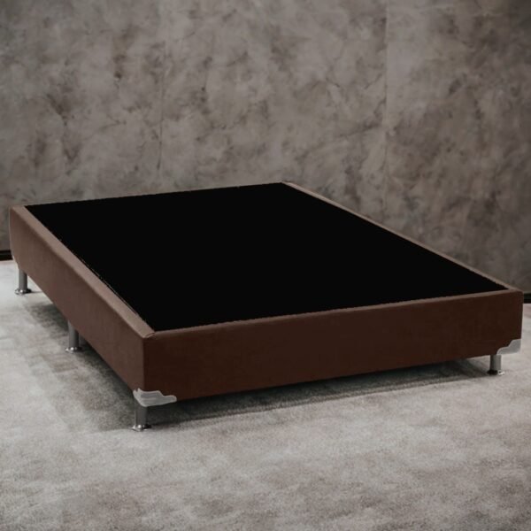 Base Box Casal Simples Corino Marrom - ALTO NIVEL CAMAS E COLCHOES