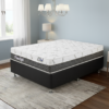 Colchão Casal Prime Light 26 cm D28 Molas Ensacadas + Base Simples Corino Preto – ORTHOPRIME + ALTO NÍVEL