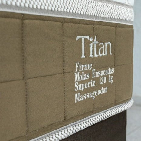 Colchão Casal Massageador Titan/Thor 34 cm D28 Molas Ensacadas + Base Box Simples Corino Marrom – VIERO + ALTO NÍVEL - Imagem 3