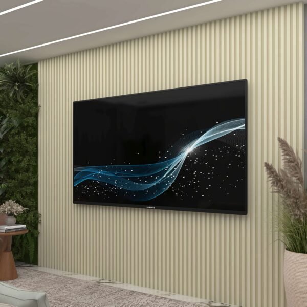 Painel até 85" Supremo Ripado 218 Off White - GELIUS