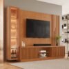 Home Theater até 75″ Arezzo New (C/LED Cascata) + Módulo Cristaleira Dominus Naturale – MAVAULAR