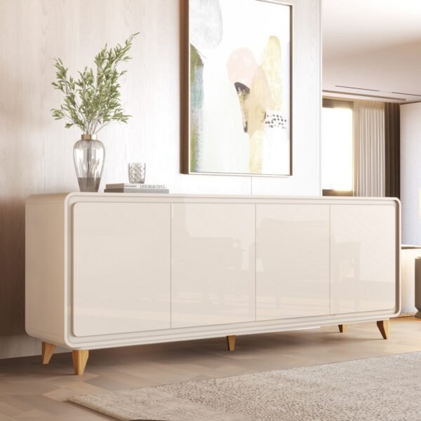Buffet 4 Portas Liv Off White – EDN MÓVEIS