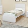 Cama Solteiro Loop Branco - LOPAS