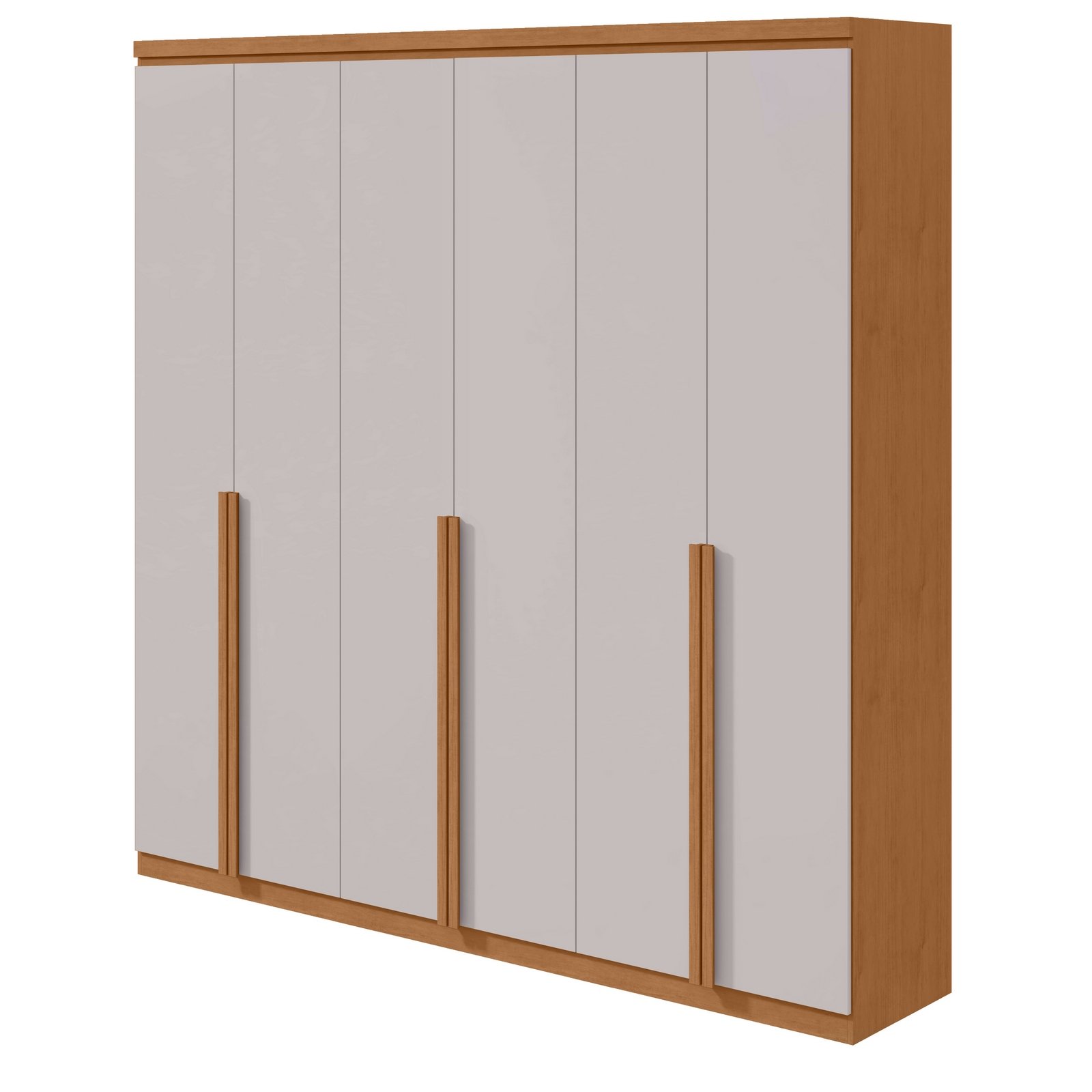 Guarda-Roupa 6 Portas Alonzo 2,30 m Amêndoa Clean/Off White - LOPAS - Imagem 6