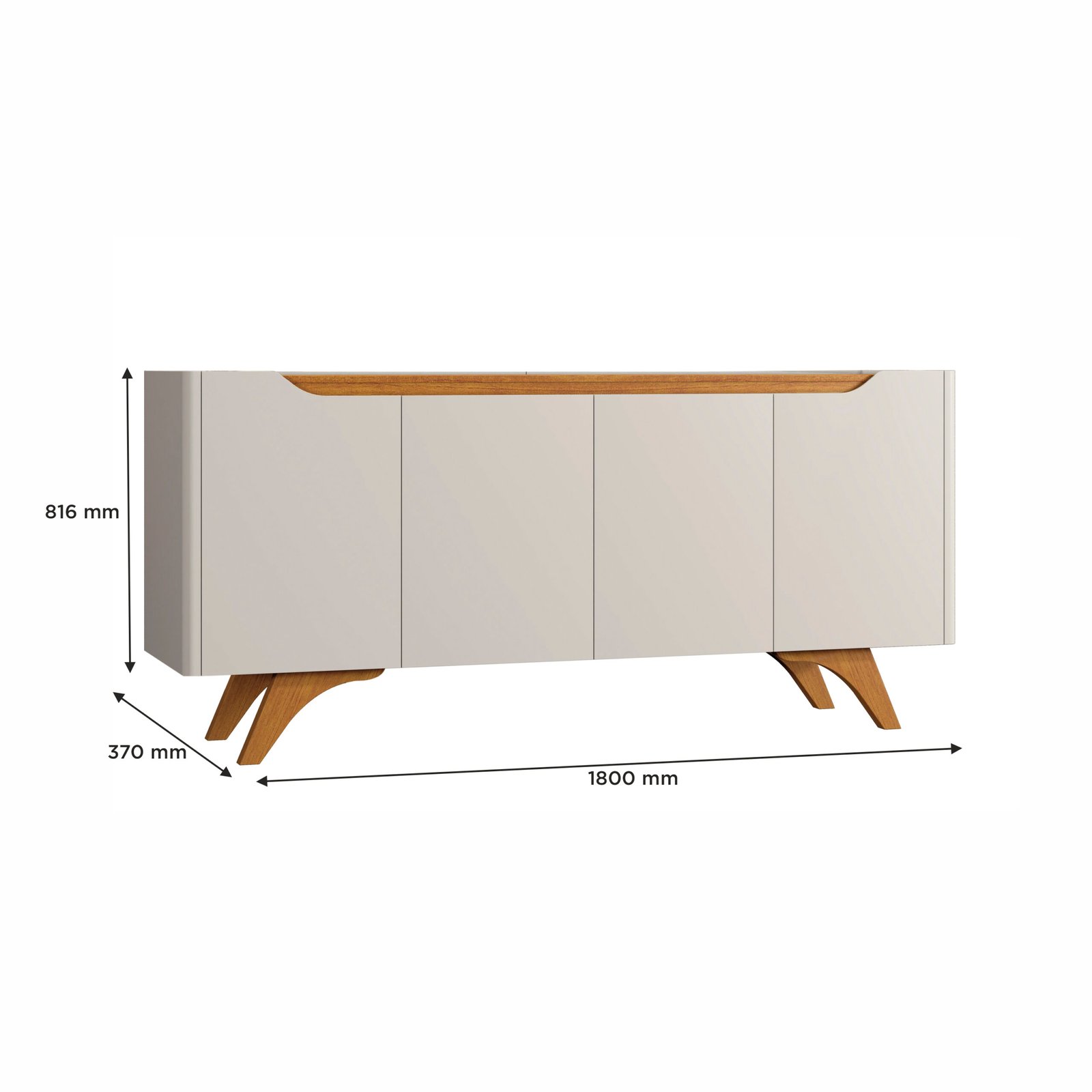 Buffet Atenas Off White/Naturale - MAVAULAR - Imagem 6