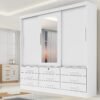 Guarda-Roupa 3 Portas Meridian 2,00 m Branco - D DORO MOVEIS