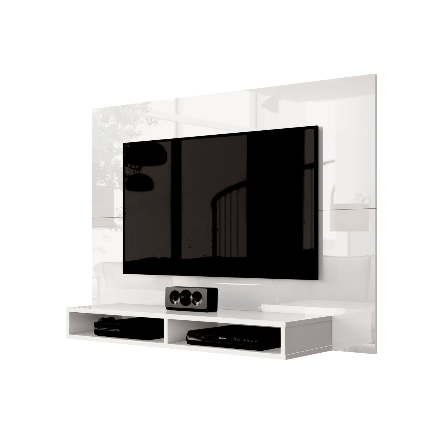 Painel até 43" Fox New Branco - EDN MÓVEIS - Imagem 2