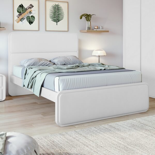 Cama Casal Loop Branco - LOPAS