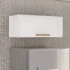 Armário Aéreo Geladeira New Valência Branco/Cinamomo - SALLÊTO