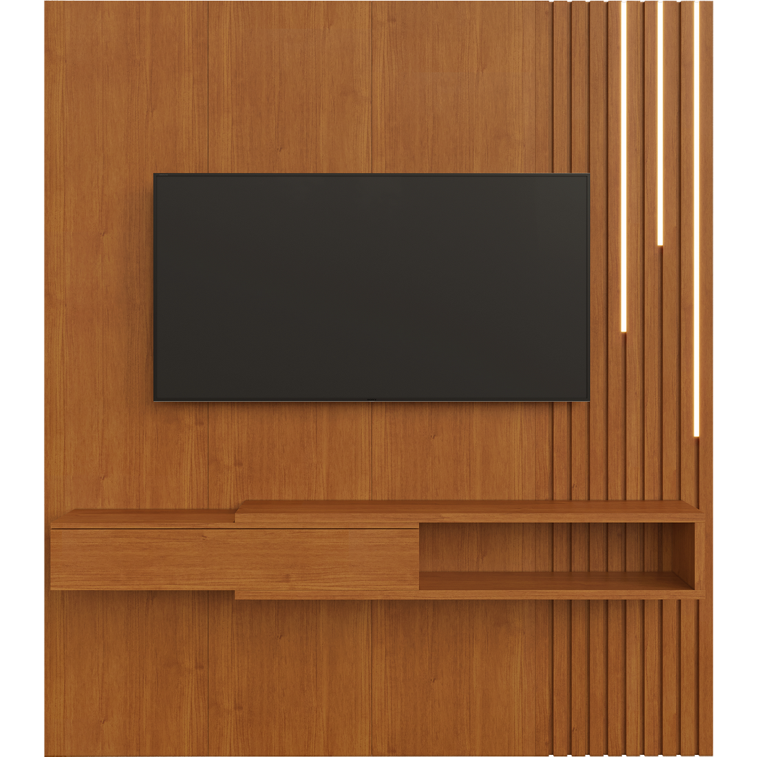 Painel até 55" Ímpetus (C/LED Cascata) + Nicho Naturale - MAVAULAR - Imagem 3