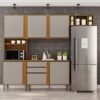 Cozinha 4 Peças Pérola Cinamomo/Off White - SALLÊTO
