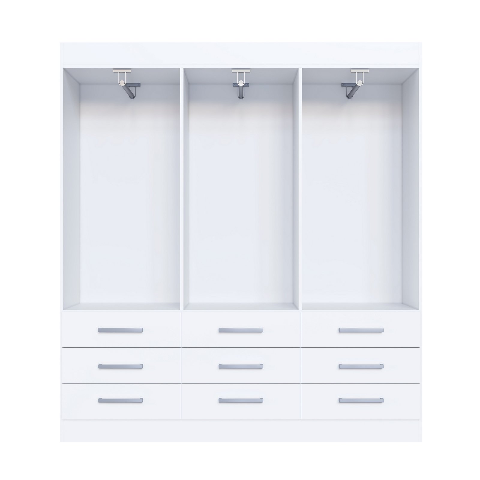 Guarda-Roupa 6 Portas Milão 1,50 m Branco - MÓVEIS CADORIN - Imagem 8