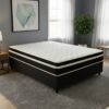 Colchão Casal Bio Classic D28 + Base Box Simples Corino Preto – BIOSTAR/BIOFLEX