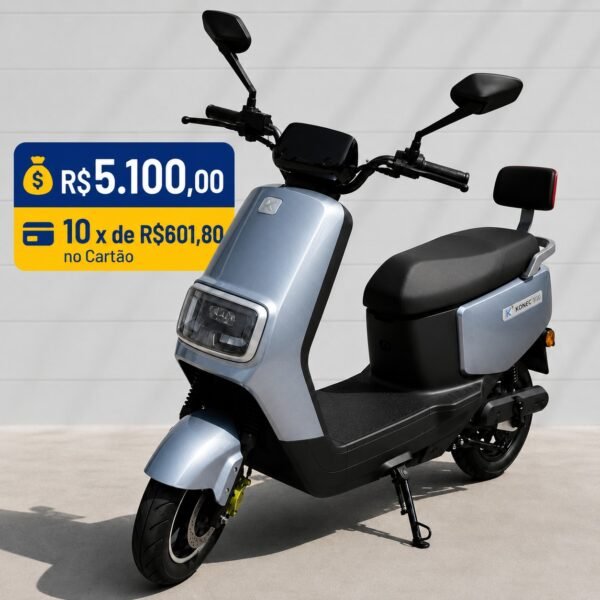 Moto Elétrica konec 800 Cinza - KONECT MOTOS ELÉTRICAS
