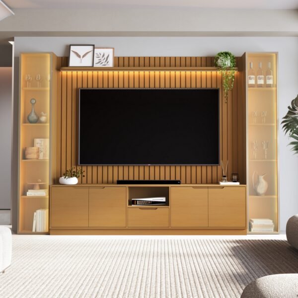Home Tucumã Slim/Bancada 2.3 + Duas Torres Modular 2.2 Nature – JB BECHARA (ESPECIAL)