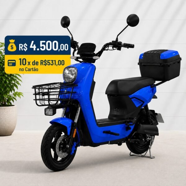 Moto Elétrica Comfy 800W Azul - KONECT MOTOS ELÉTRICAS