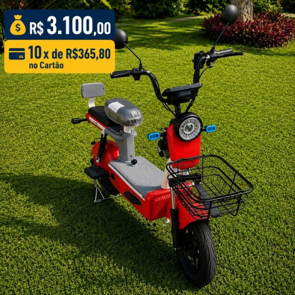 Moto Elétrica XB3 Vermelho - KONECT MOTOS ELÉTRICAS