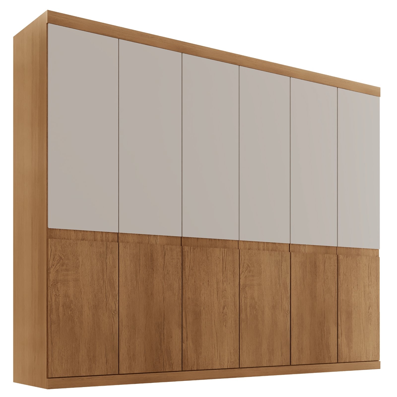 Guarda-Roupa 6 Portas San Andres 2,20 m Naturale/Off White - RUFATO - Imagem 3