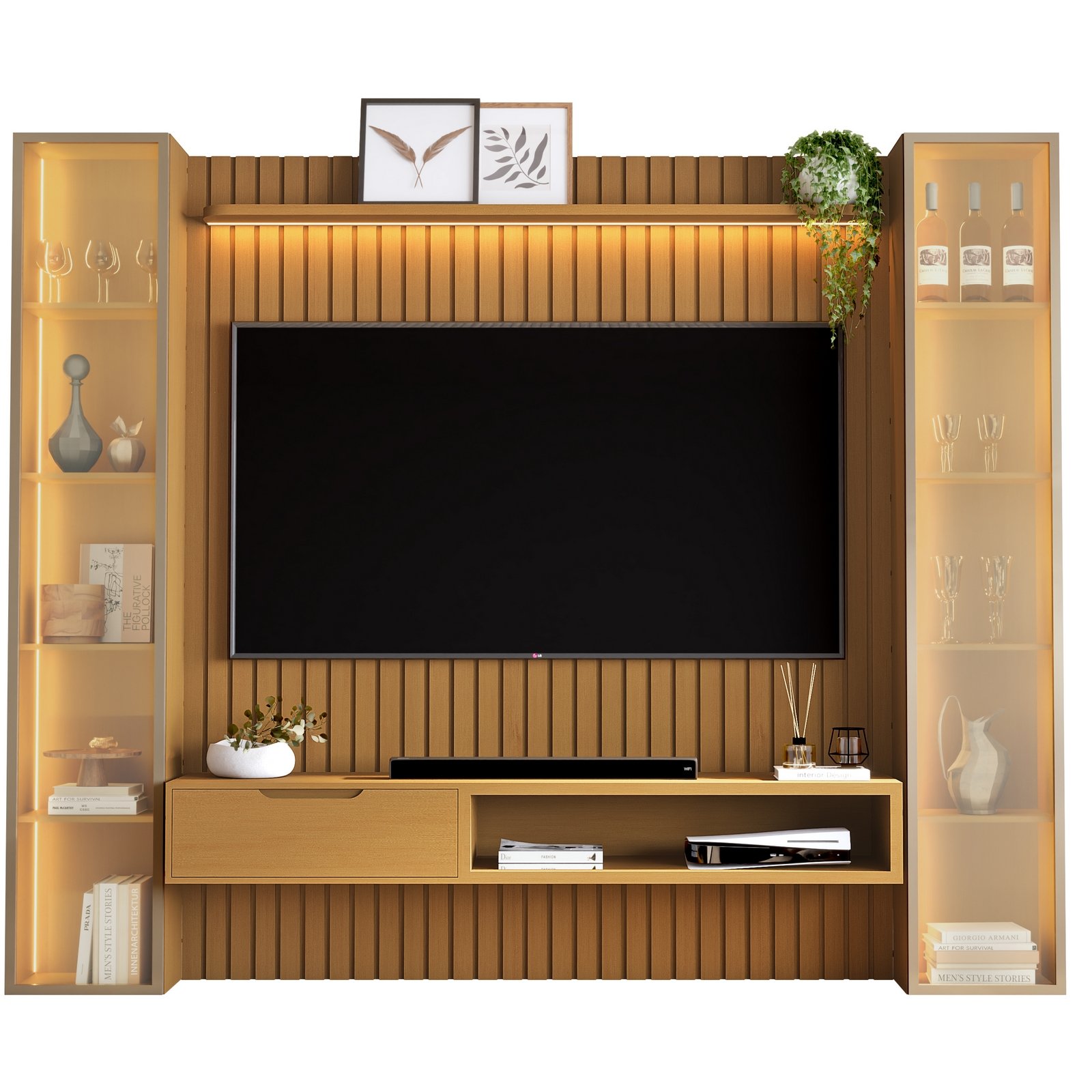 Home Tucumã Plus/Nicho 1.8 + Duas Torres Modular 2.2 Nature - JB BECHARA (ESPECIAL) - Imagem 2
