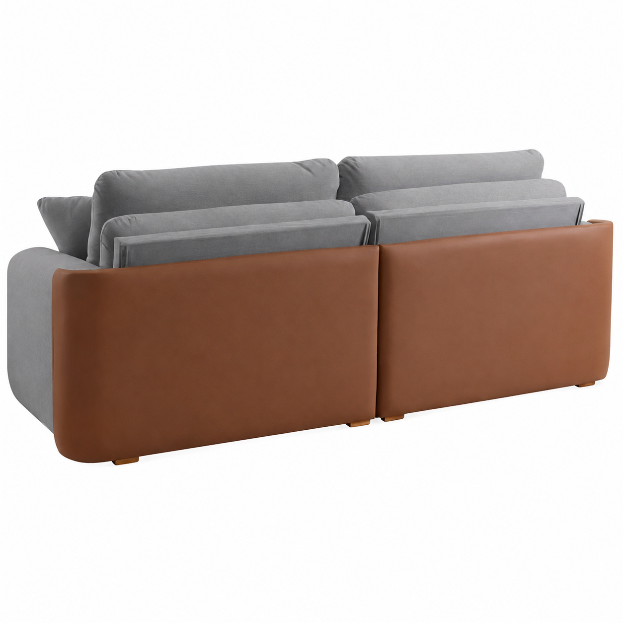 Sofá Cama Retrátil Organ 2,30 m Linho Cinza 908 - DORA BELA - Imagem 4