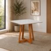 Mesa Maria 90 Imbuia/Off White - A&A CONCEITO