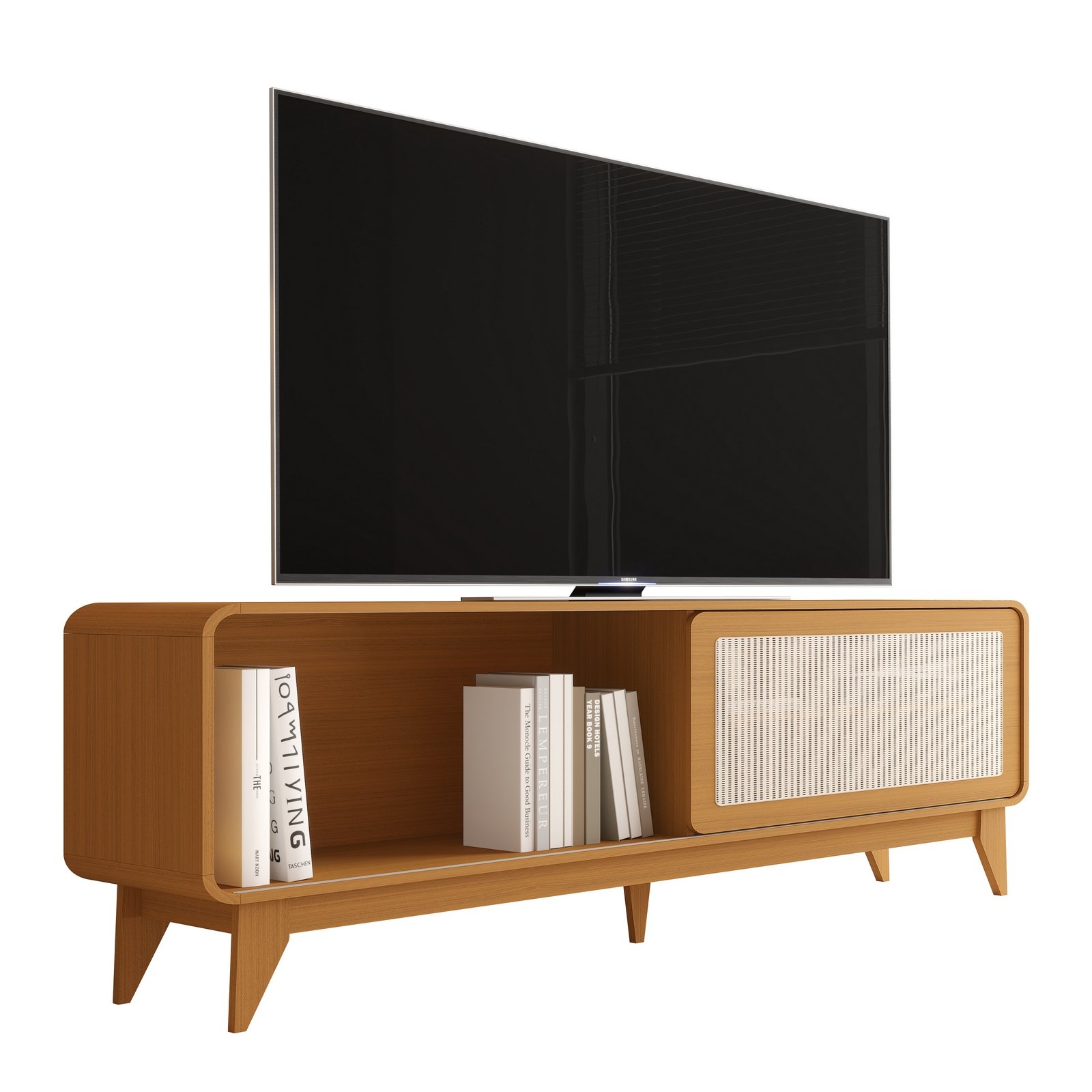Rack até 75" Turini 1,60 m Cedro - EDN MÓVEIS - Imagem 10