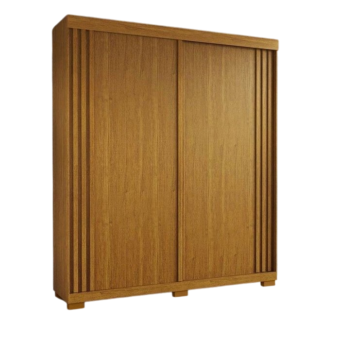 Guarda-Roupa 2 Portas Athena 1,80 m (S/Espelho) Cinamomo/Off White/Cinamomo – ACP MÓVEIS - Imagem 7