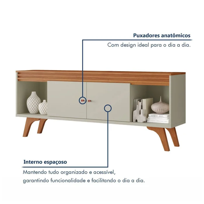 Rack Sevilha + Painel Sevilha – NATURALLE OFF - Imagem 9