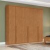 Guarda-Roupa 6 Portas Alonzo 2,30 m Amêndoa Clean - LOPAS