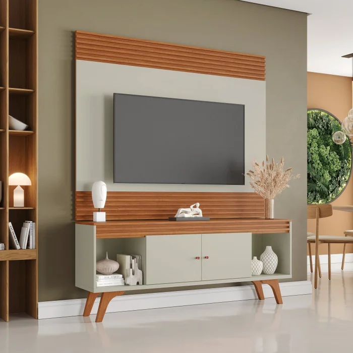 Rack Sevilha + Painel Sevilha – NATURALLE OFF - Imagem 2