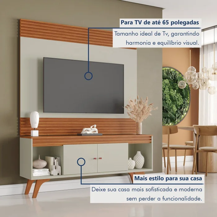 Rack Sevilha + Painel Sevilha – NATURALLE OFF - Imagem 11