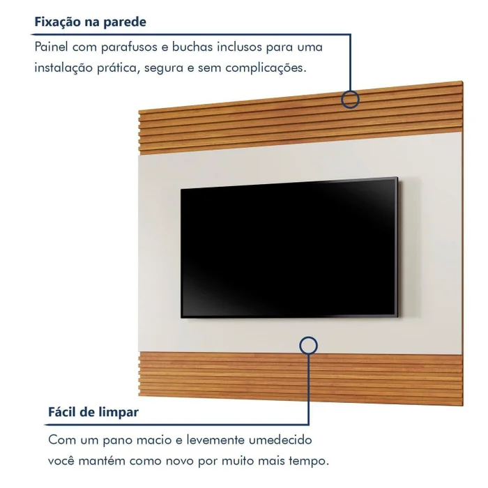 Rack Sevilha + Painel Sevilha – NATURALLE OFF - Imagem 7