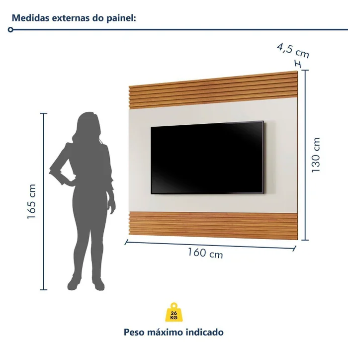 Rack Sevilha + Painel Sevilha – NATURALLE OFF - Imagem 13