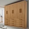 Guarda-Roupa 6 Portas Mônaco 2,40 m Cinamomo – D’DORO MÓVEIS