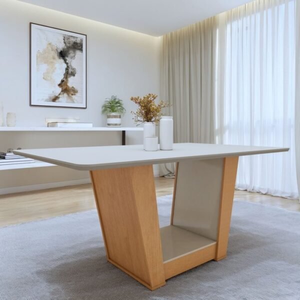 Mesa Apogeu (Tampo Maxi) 170 Amêndoa Clean/Off White - LOPAS