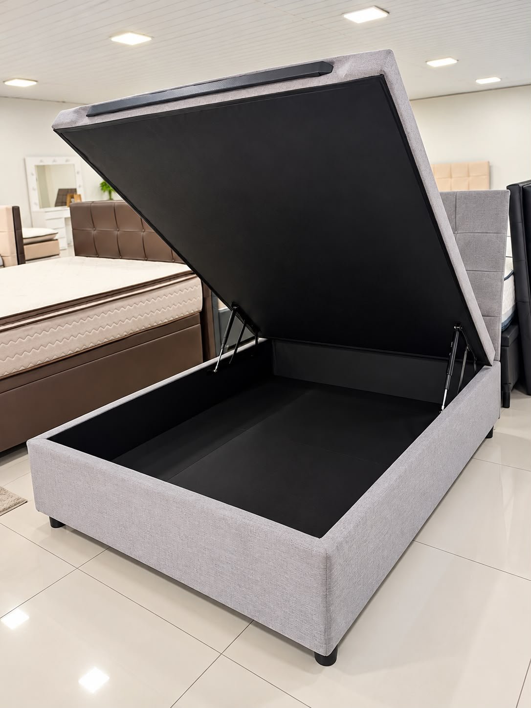 Colchão Casal Atlanta + Base Box Baú Evolux - Imagem 2
