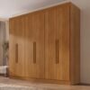 Guarda-Roupa 6 Portas Roma 1,77 m Cinamomo - SALLÊTO