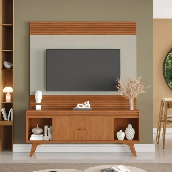 Rack Sevilha + Painel Sevilha – NATURALLE/OFF WHITE