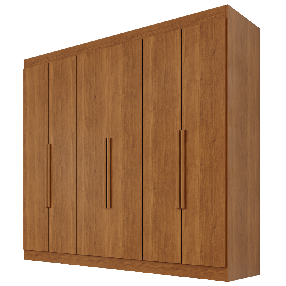 Guarda-Roupa 6 Portas Roma 1,77 m Cinamomo - SALLÊTO - Imagem 4