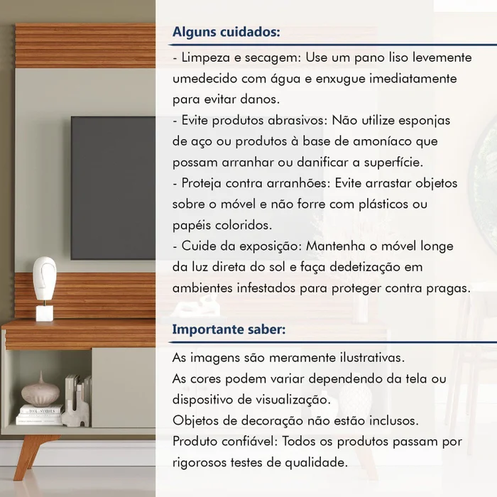 Rack Sevilha + Painel Sevilha – NATURALLE OFF - Imagem 4