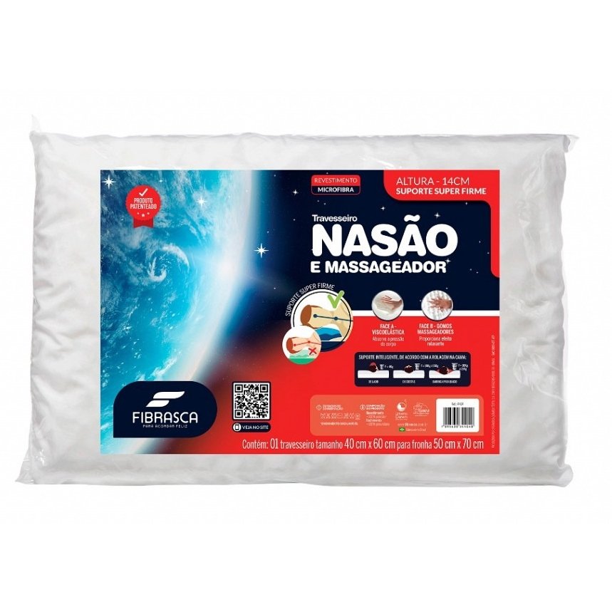 Travesseiro Nasão e Massageador 40x60x14 - FIBRASCA - Imagem 6