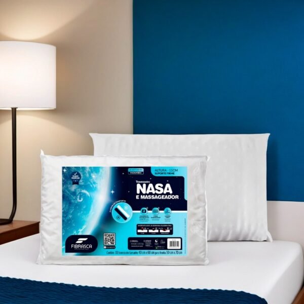 Travesseiro Nasa e Massageador 40x60x11 - FIBRASCA